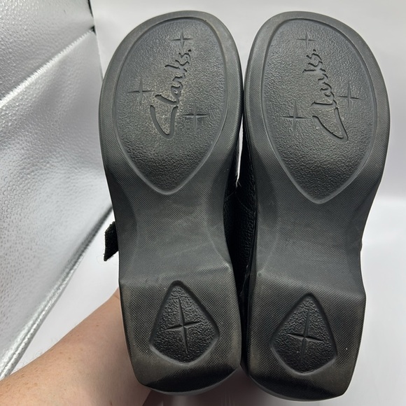 Clarks 37405 Woman's Mary Jane Closed-Toe Loafers Black Leather Size 10 - Picture 10 of 10